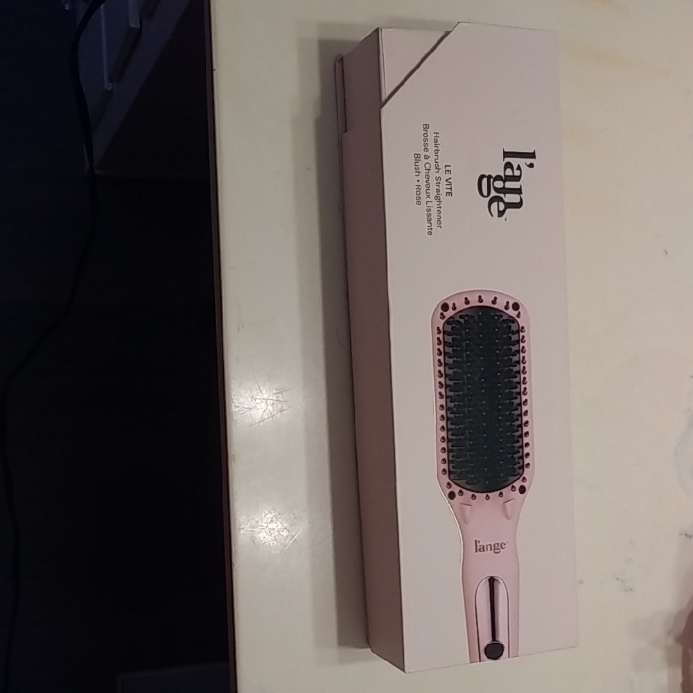 Lange Light Pink Paddle Hair Brush for Smoothing and Styling
